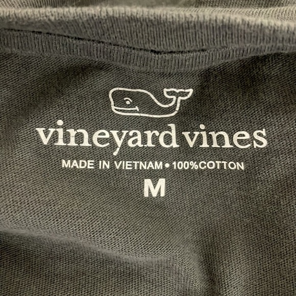 Vineyard Vines Gray Long Sleeve Tee Casual Comfort Mens Size Medium Cotton - Picture 5 of 5